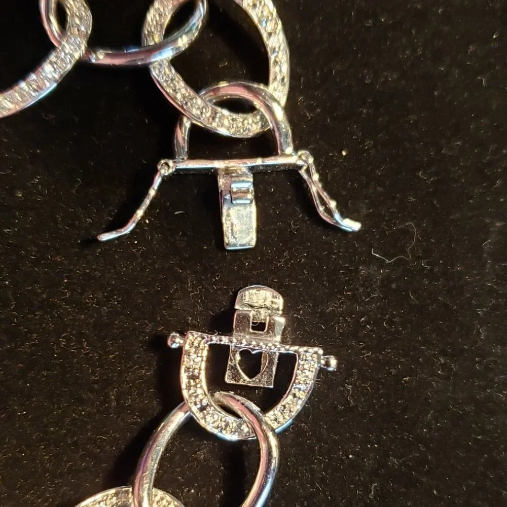 CHAIN LINK .925 CZ FASHION BRACELET